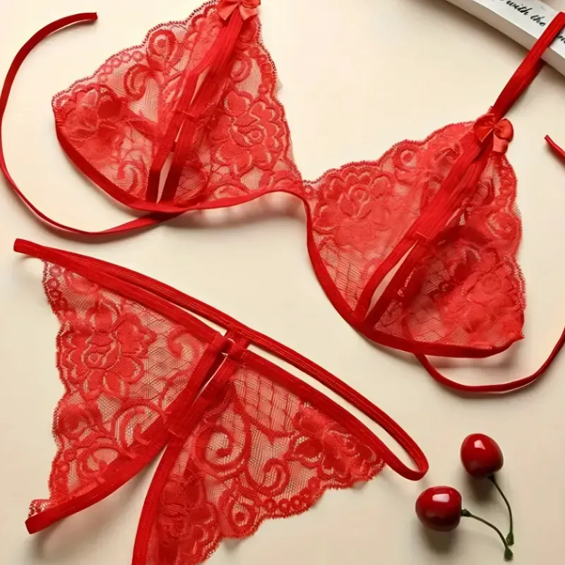 Lenceria roja sencilla