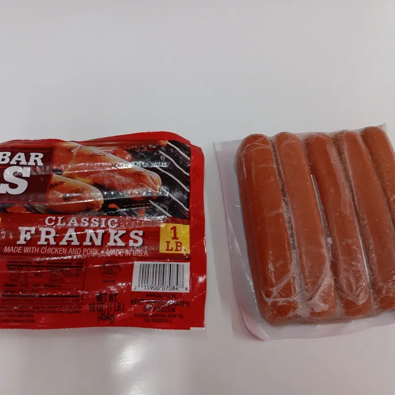 Salchichas d pollo y cerdo