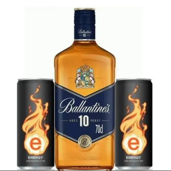 BALLANTINES 10 AÑOS + 2 ENERGIZANTES