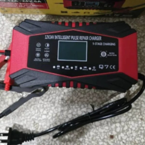 Cargador inteligente 12 y 24 volt