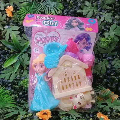 Muñeca con Casita y Mascota