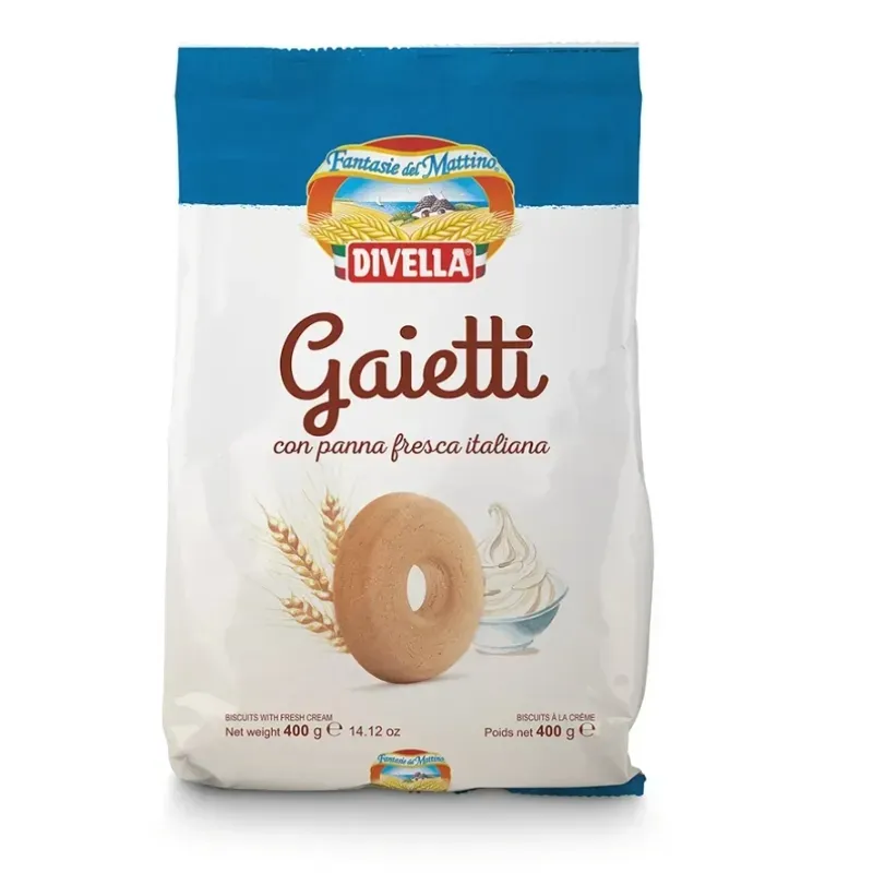 GALLETAS SABOR CREMA FRESCA DIVELLA 400GR