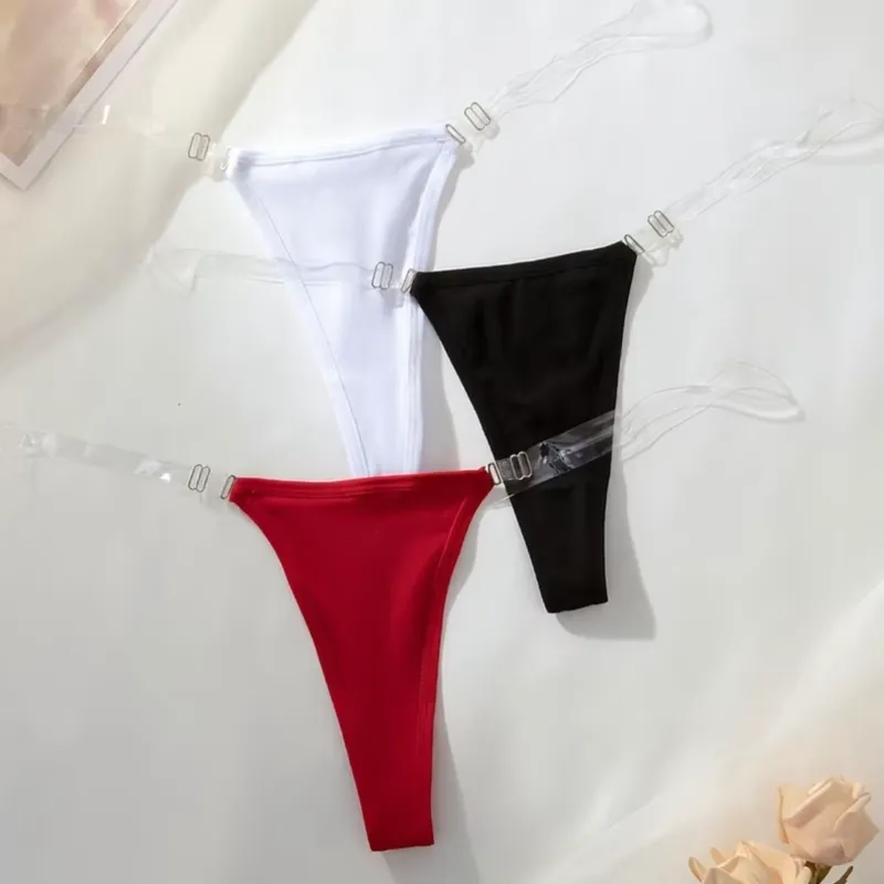 Conjunto de Hilos con Tirantes Transparentes