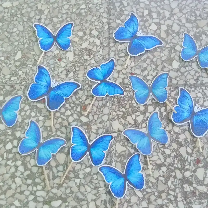 Toppers Mariposas azules