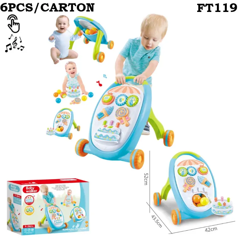 Andador Didáctico Color Azul con Juegos y Sonido