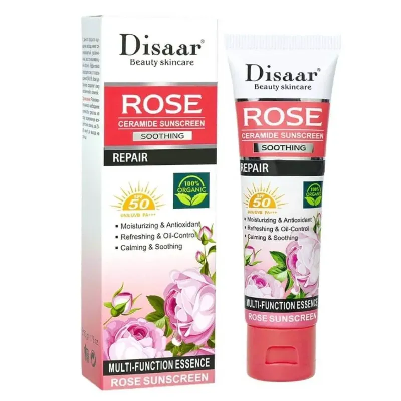 Protector solar de Rosa y Ceramidas DISAAR