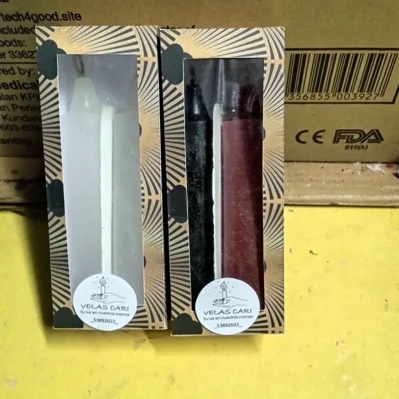 Estuche de 2 velas cilindricas