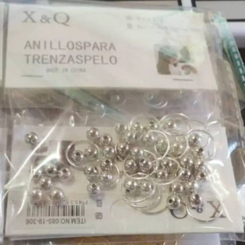 Adornos para trenzas ( Aritos y bolitas)