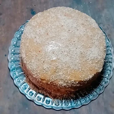 Cake de dulce de leche y mani