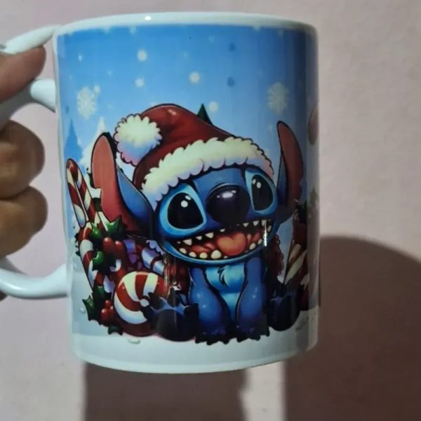 Stitch taza de navidad ❄️