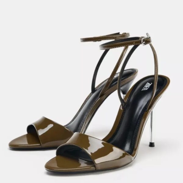 Tacones verde olivo