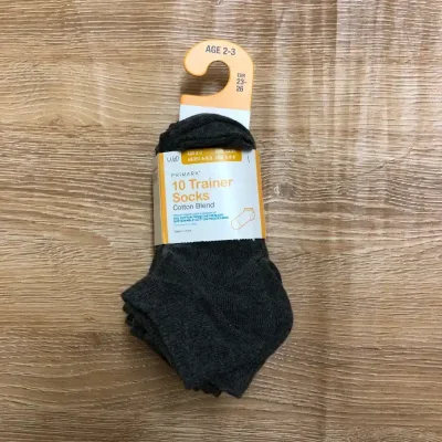 Pack de 10 pares de medias color gris