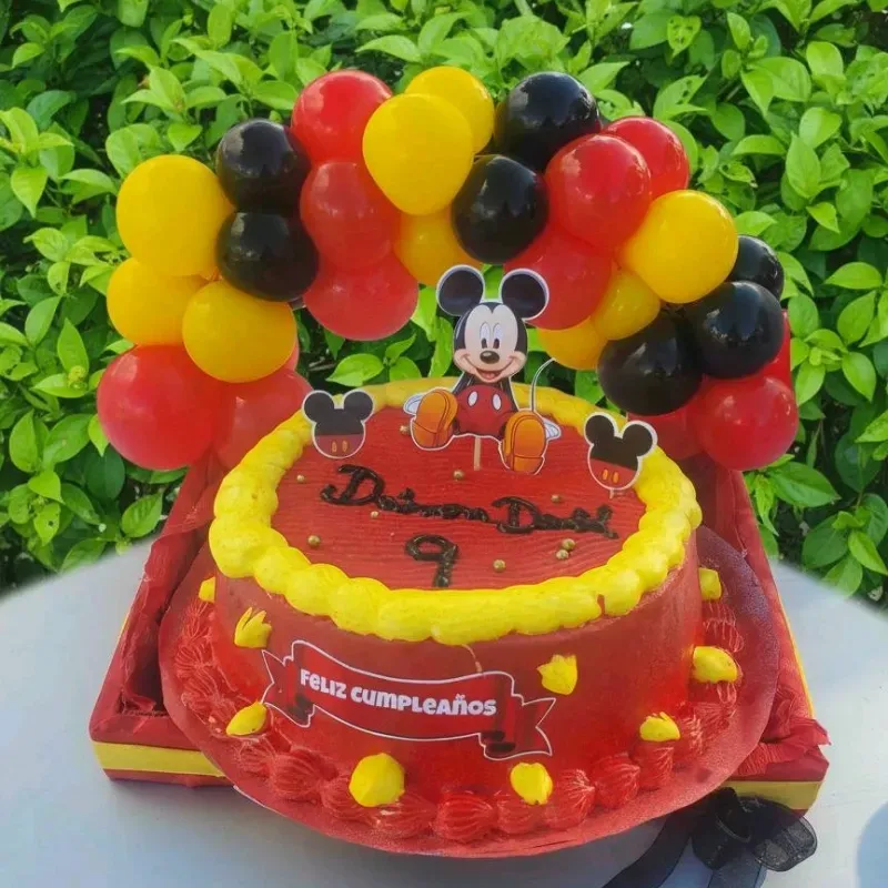 Bandeja decorada con pastel