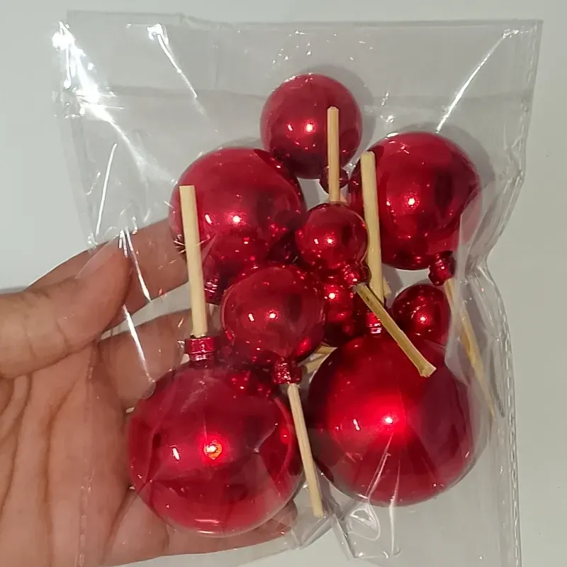 Esferas plásticas | rojo