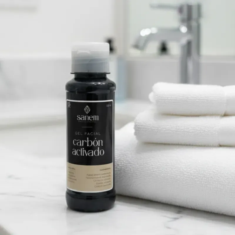 Gel limpiador de Carbón Activado 120ml (Sanem)