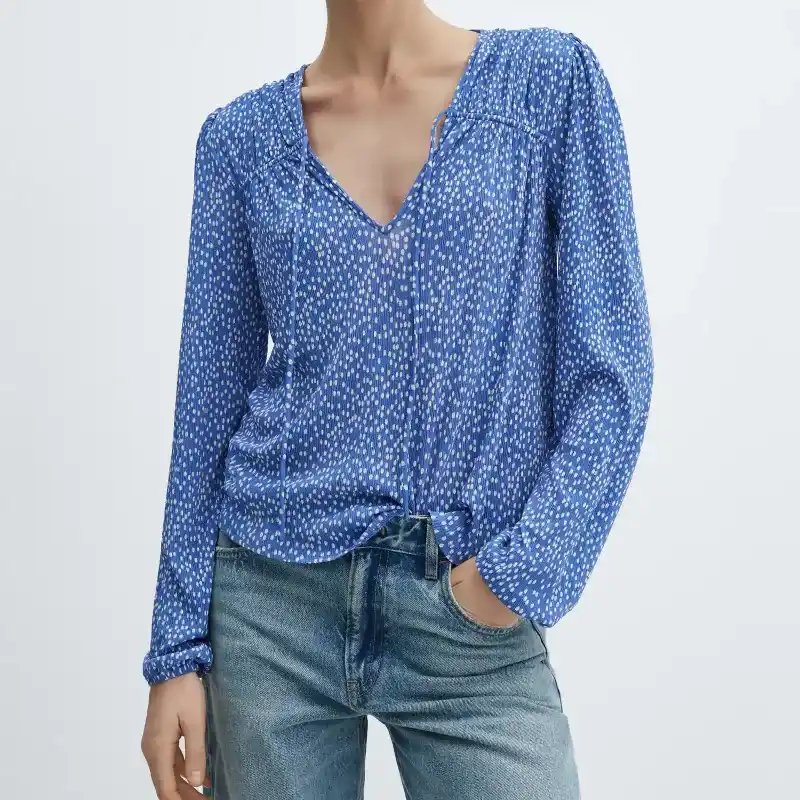 Blusa estampada lazo