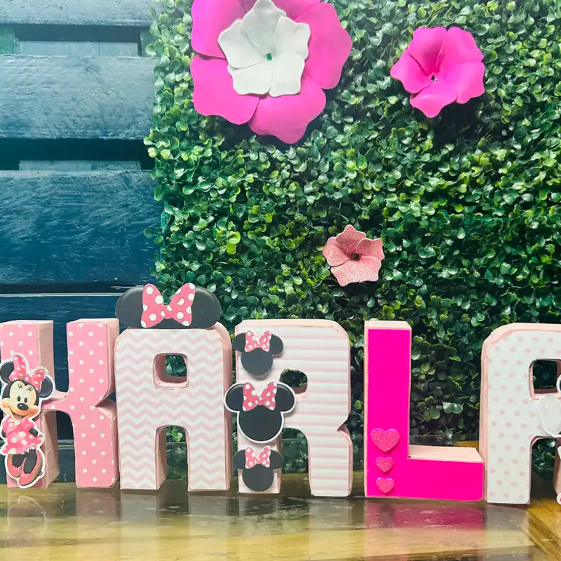 Letras 3D Minnie