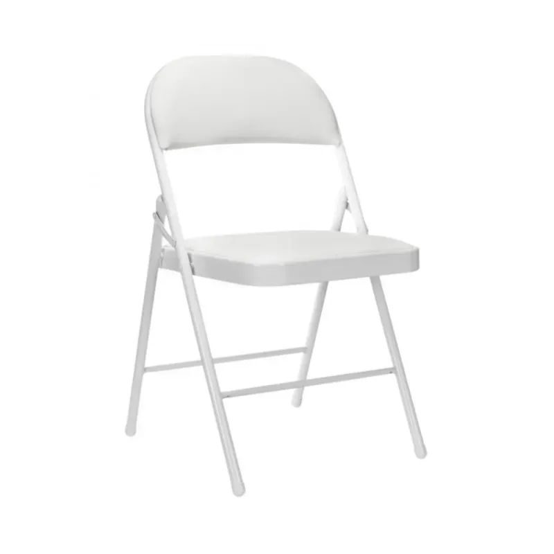 Silla Plegable Acolchada Blanca 7house