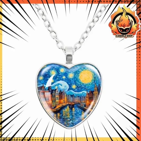  ¡COLLAR DE CORAZÓN DE VAN GOGH! 