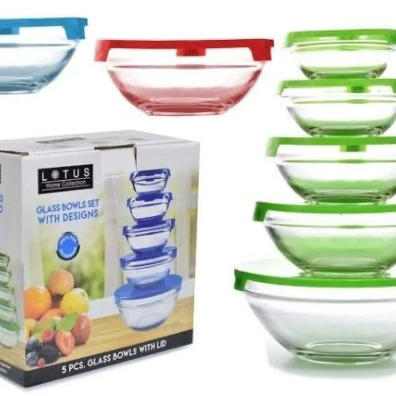 Set de Pozuelos de Cristal