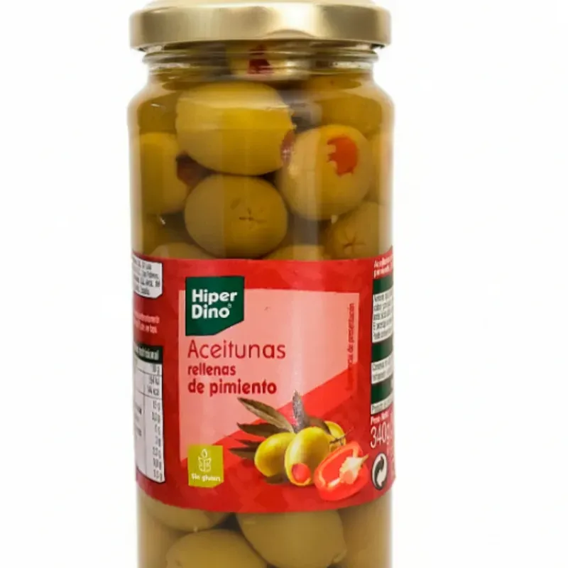 Aceituna verde rellena de pimiento