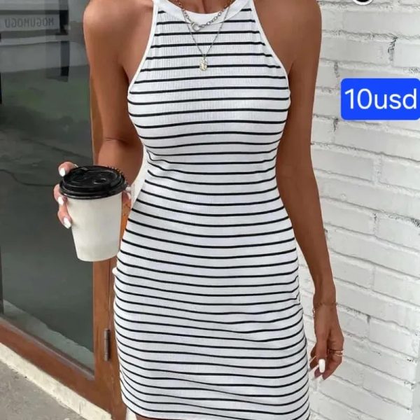 Vestido Corto Rayas
