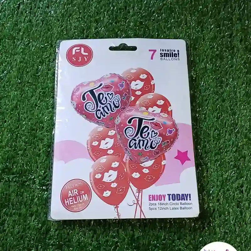 Set de globos de 7 piezas