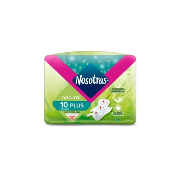 Toallas Higiénicas Nosotras Natural Plus con gel