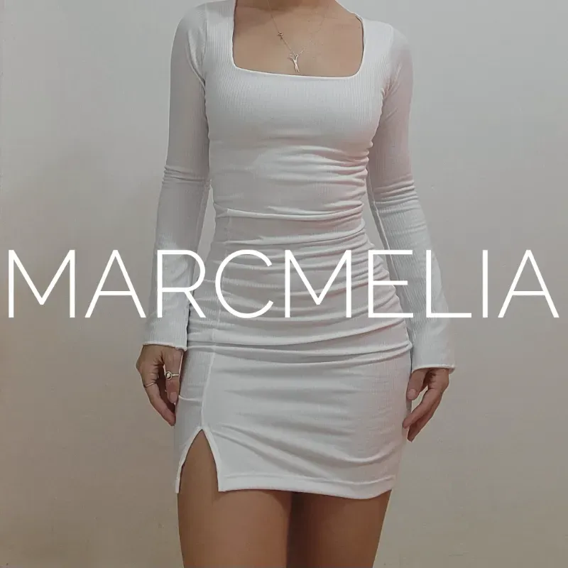 VESTIDO MINI ESCOTE CUADRADO(ENCARGO)