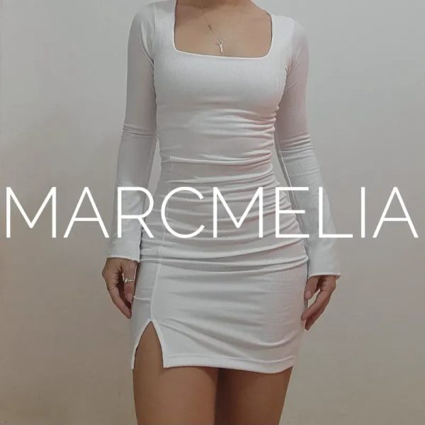 VESTIDO MINI ESCOTE CUADRADO(ENCARGO)