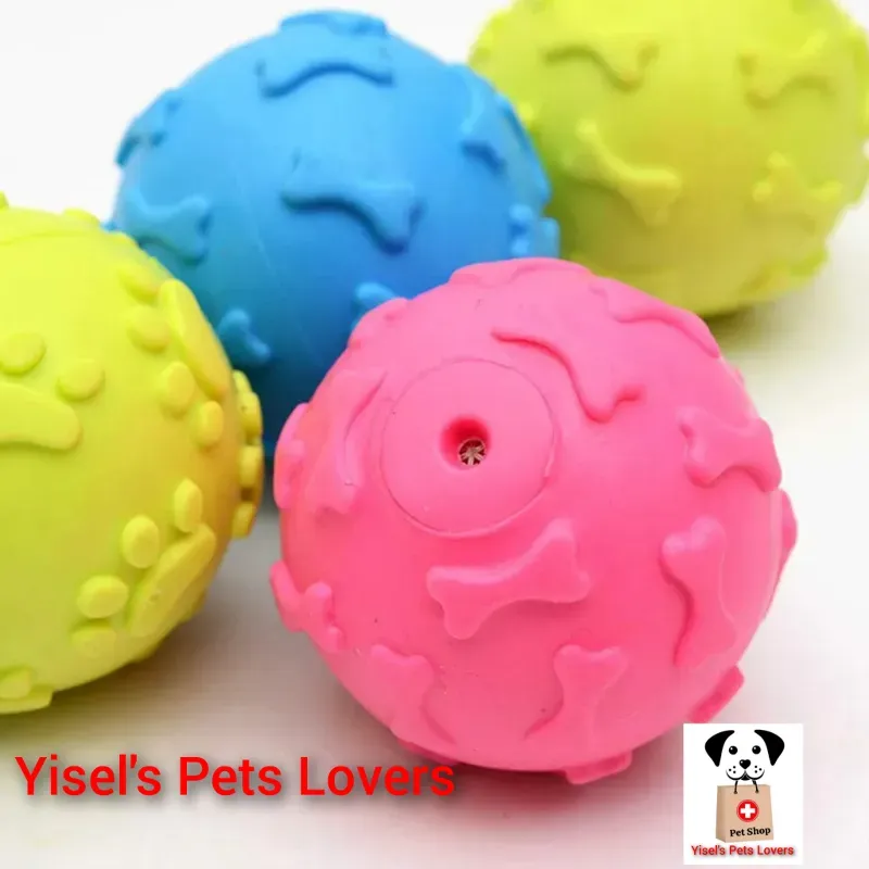 Pelota de juguete con pito para mascotas