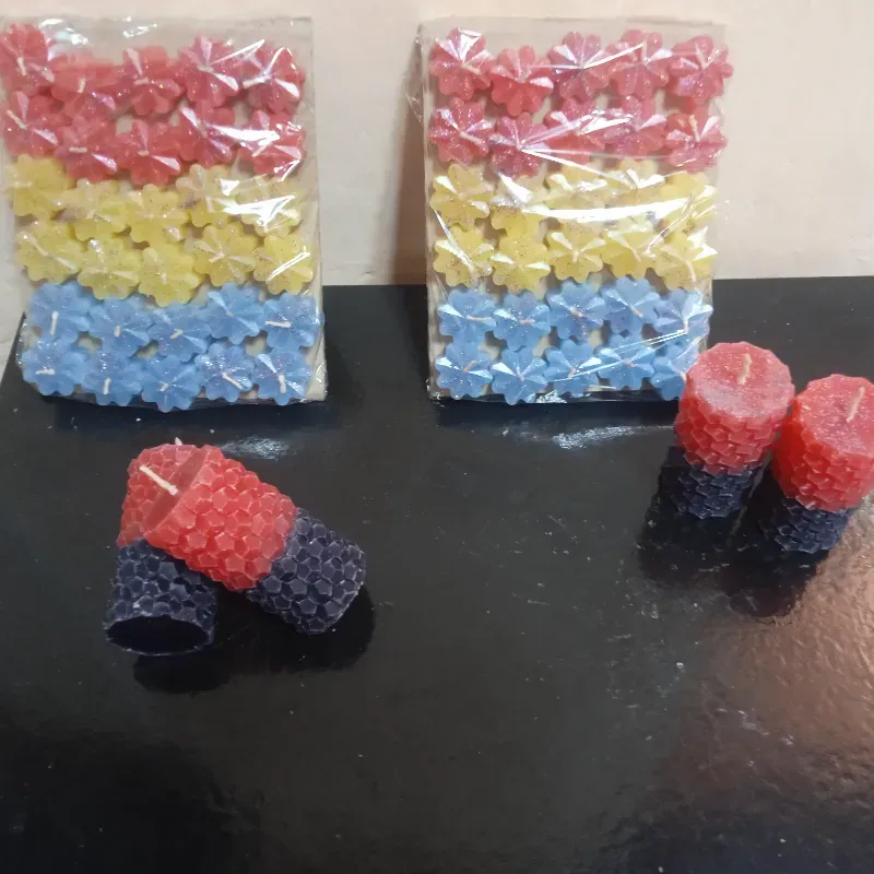 Paquete de 30 velitas pequeñas de flores