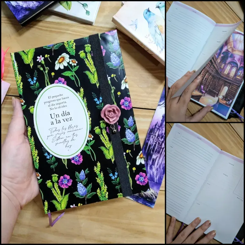 Agenda planner yournaling de flores silvestres