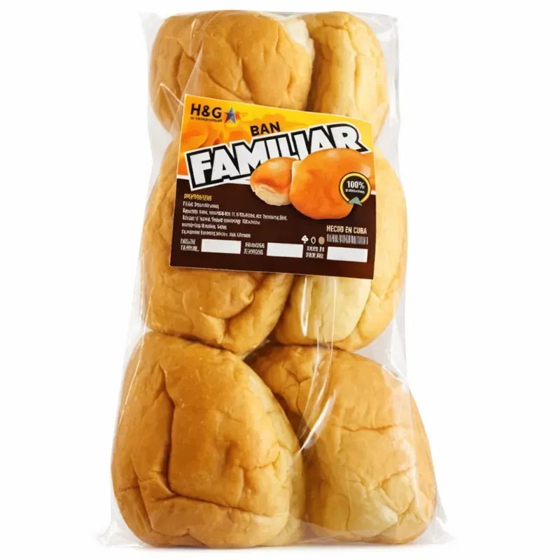 Paquete de Pan suave Familiar de 6 unidades de 80 gramos.