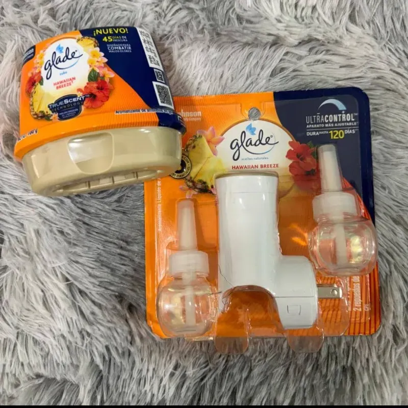  Ambientadores Glade – Hawaiian Breeze Frescura tropical, duración garantizada.