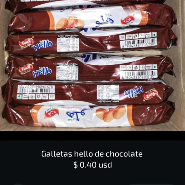 Galletas hello de chocolate