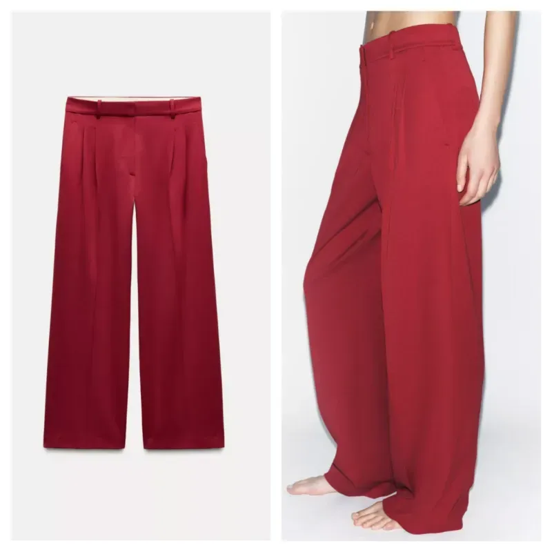 Pantalon Zara rojo