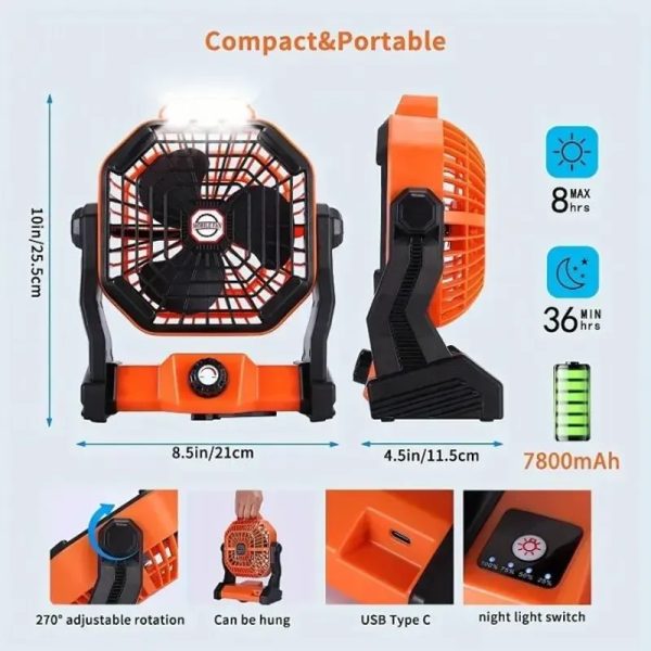 Ventilador recargable