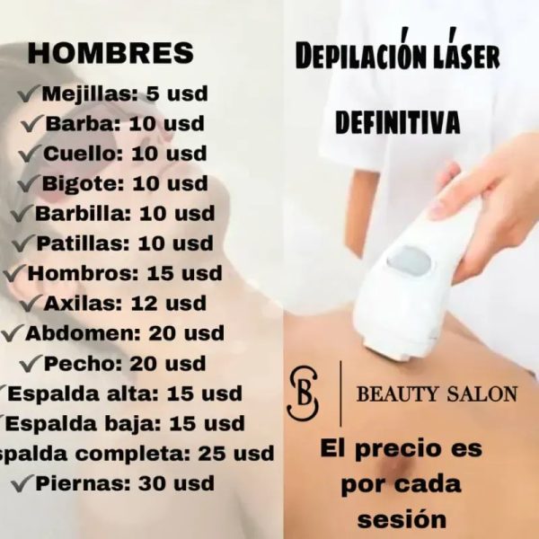 Depilación láser para hombre 