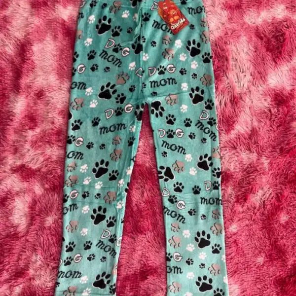 Pantalón de tela de huellas