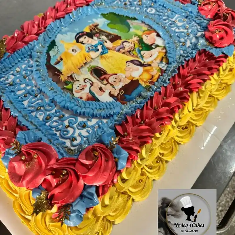 Pastel tematica de Blanca Nieves