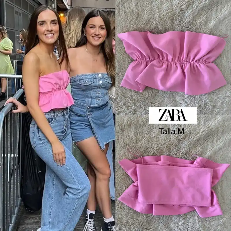 Zara top pink
