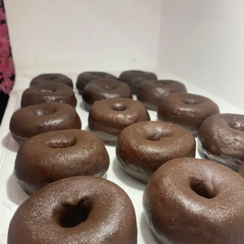Mini donas de chocolate
