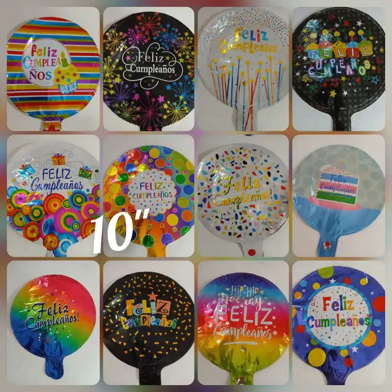 Globos metalicos Feliz Cumpleaños