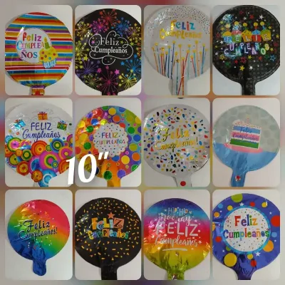 Globos metalicos Feliz Cumpleaños
