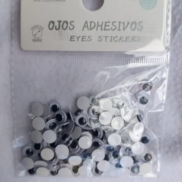 Paquete de ojos locos de 8mm