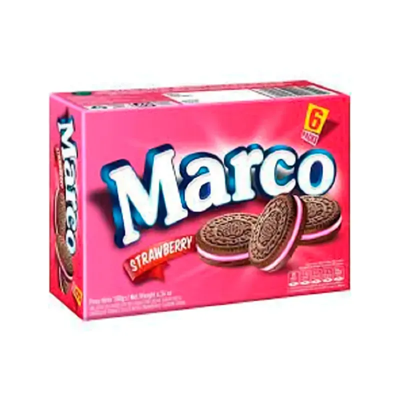Galletas Marco Strawberry fresa con chocolate 12pkt