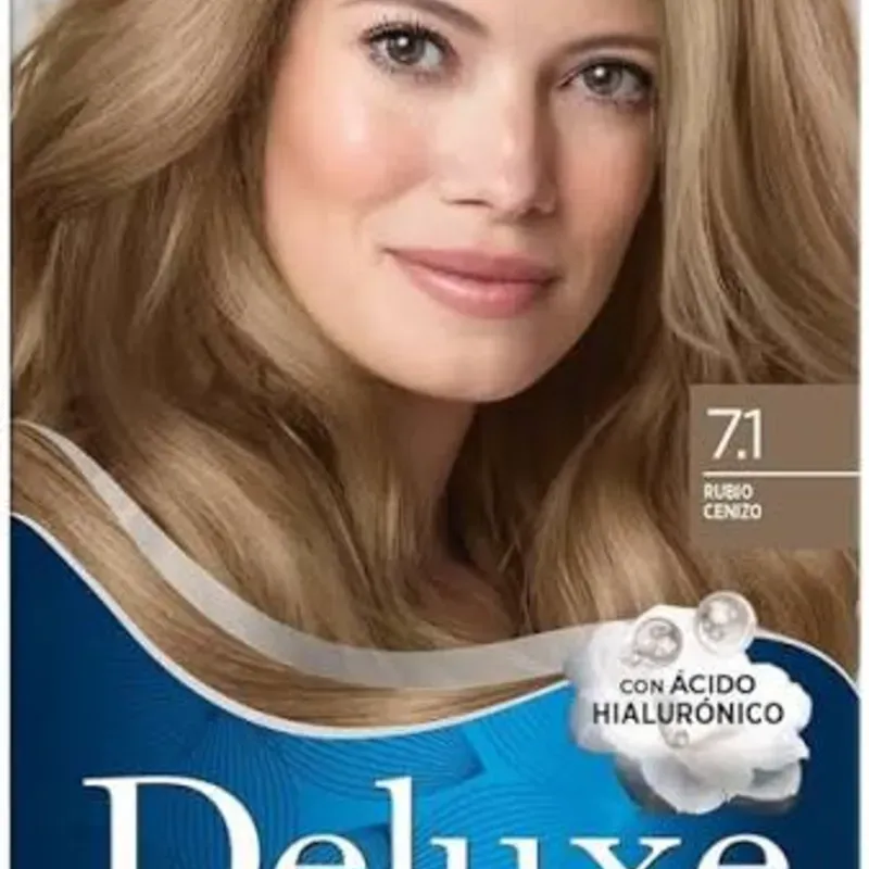 Tinte de cabello Deluxe Rubio Cenizo 7.1