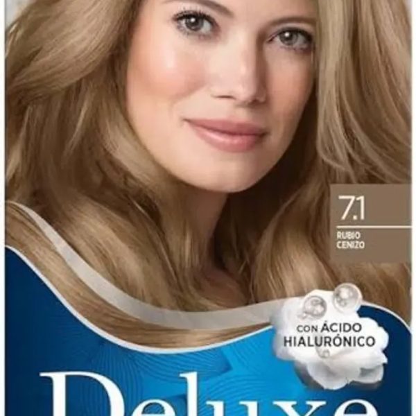 Tinte de cabello Deluxe Rubio Cenizo 7.1