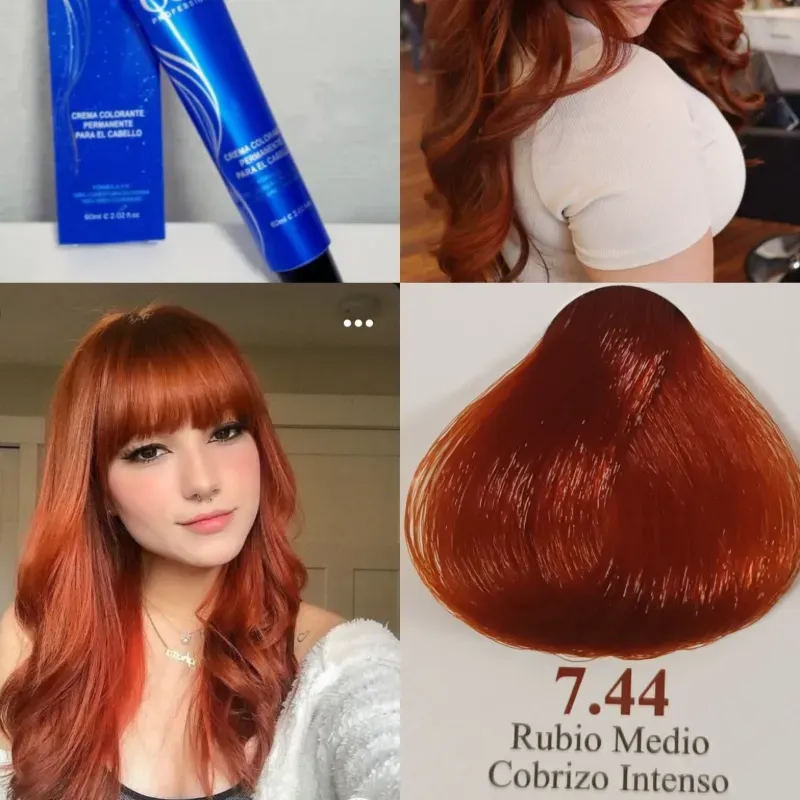 7.44 Rubio medio cobrizo intenzo